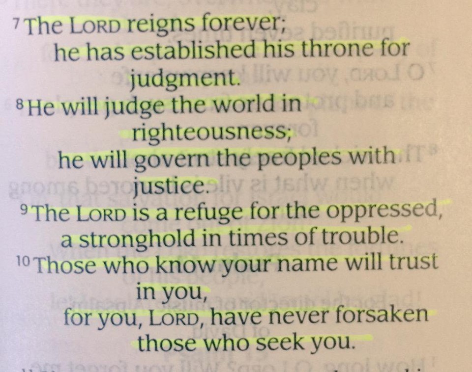 Psalm 9:7-10